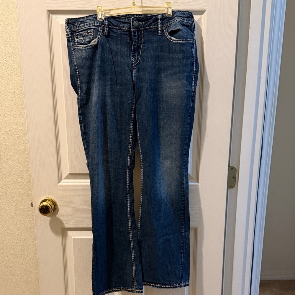 Silver Jeans Aiko Bootcut Dark Blue Flare Denim